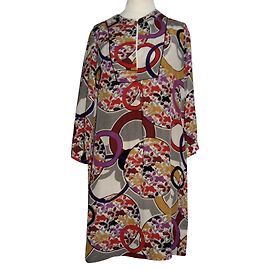 Whistles Silk Abstract Pattern Kaftan Dress Multiple colors