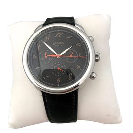 Hermès-Automatic watches-Dark brown