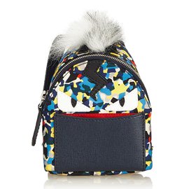 Fendi-Mini Monster Backpack Bag Charm-Multiple colors,Yellow