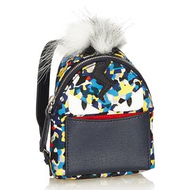Fendi-Mini Monster Backpack Bag Charm-Multiple colors,Yellow