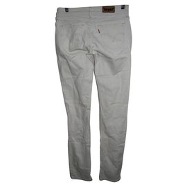 Levi's-571-Blanc