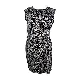 Diane Von Furstenberg Jérsei de seda Preto Branco