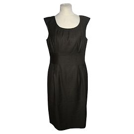 Calvin Klein Kleid Dunkelgrau Rayon Anthrazitgrau