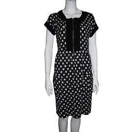 Diane Von Furstenberg Jay Seidenkleid Schwarz Weiß Schwarz Weiß