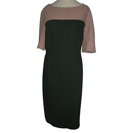Cos Vestidos Bege Verde oliva