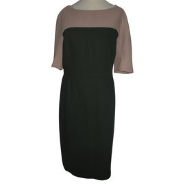 Cos Kleider Beige Olivgrün