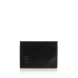 Autre Marque-Swing Leather Train Pass Case-Brown,Dark brown