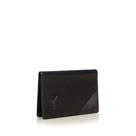 Autre Marque-Swing Leather Train Pass Case-Brown,Dark brown