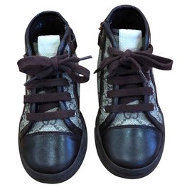 Gucci-Hi top trainers-Brown