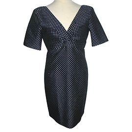 Vestido de bolinhas Paul & Joe de algodão branco e azul Branco Azul