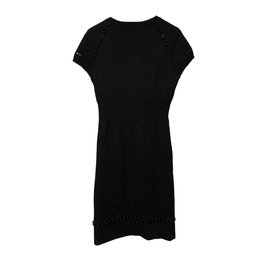 Bottega Veneta-Knee level elegant dress-Black