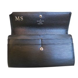 Louis Vuitton-Sarah wallet in black epi leather-Black