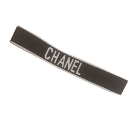 Chanel-Faixa de cabelo de ioga-Preto