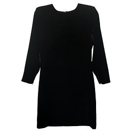 Yves Saint Laurent Vestido de terciopelo Negro