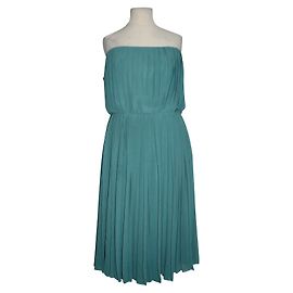 Robe bustier Halston Heritage à plis style déesse grecque verte Vert