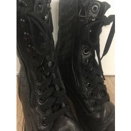 Chanel-boots-Black