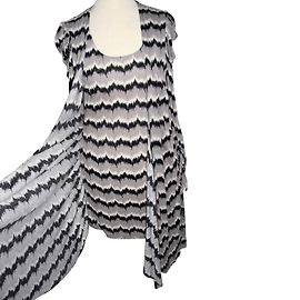 Alice by Temperley Grey Modal Shift Dress Black Grey