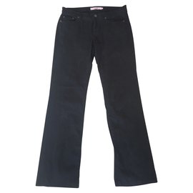Calça jeans Red Valentino preta com renda Preto