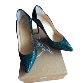 Christian Louboutin-Dorépi-Negro,Plata,Turquesa