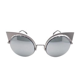 Fendi-Lunettes De Soleil-Argenté