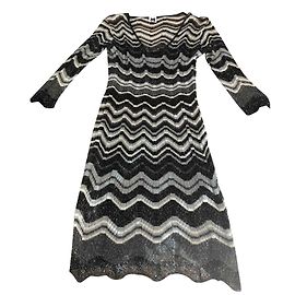 M Missoni Dresses Black Silvery White Grey