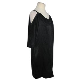Costume National-Robe avec laçage-Noir