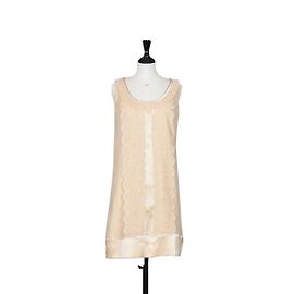 Robe en soie Diane Von Furstenberg Treasa crème et or Doré Crème