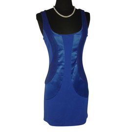 Diane Von Furstenberg-Vestido amoldeado al cuerpo-Azul