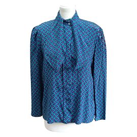 Guy Laroche Vintage silk blouse Green