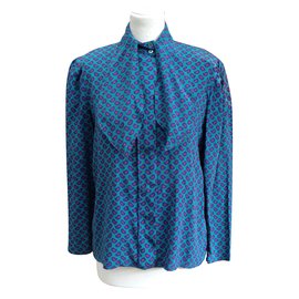 Guy Laroche Camicetta di seta vintage Verde