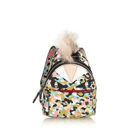 Fendi-Mini Monster Backpack Bag Charm-Black,Multiple colors