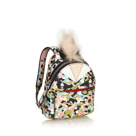 Fendi-Mini Monster Backpack Bag Charm-Black,Multiple colors