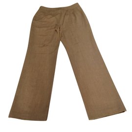 Chloé-Colección de pantalones de lana-Castaño