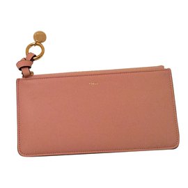 Chloé-Long Alphabet wallet-Pink