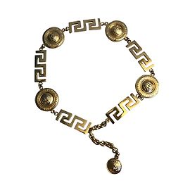 Gianni Versace Ceinture en métal vintage Doré