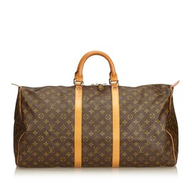 Louis Vuitton-Monograma Keepall 55-Marrom