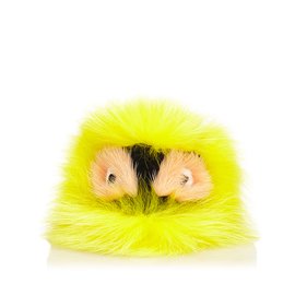 Fendi-Fur Pom-Pom Bag Charm-Multiple colors,Yellow