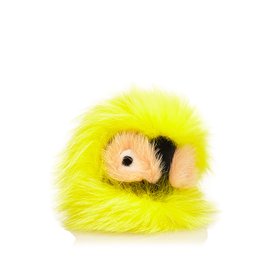 Fendi-Fur Pom-Pom Bag Charm-Multiple colors,Yellow