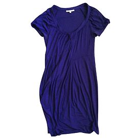 Vestido drapeado Vanessa Bruno roxo de lyocell Roxo