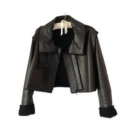 Louis Vuitton leather jacket brown Brown