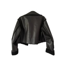 Louis Vuitton-Short leather jacket-Brown