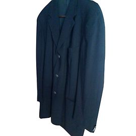 Cerruti 1881 Black Wool Blazer Jacket Black