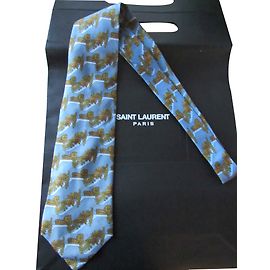 Yves Saint Laurent ties Blue