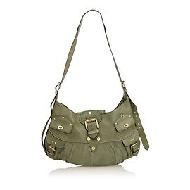 Mulberry Bolsa De Ombro De Couro Verde Verde escuro