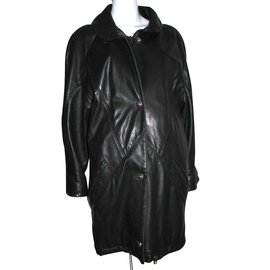 Escada Leather coat Black