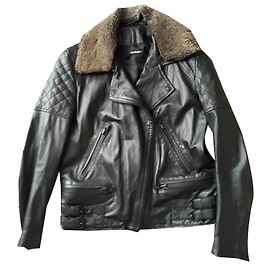 The Kooples Leather Jacket Black