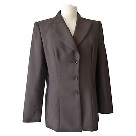 Blazer Escada de mohair e lã marrom Marrom