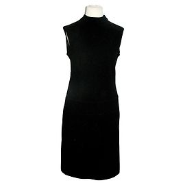 Escada Black Wool Dress with Neru Collar Black