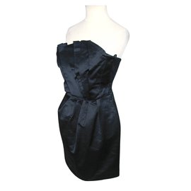 French Connection-Satin cocktail dress-Blue
