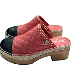 Chanel-Chanel mules-Rouge